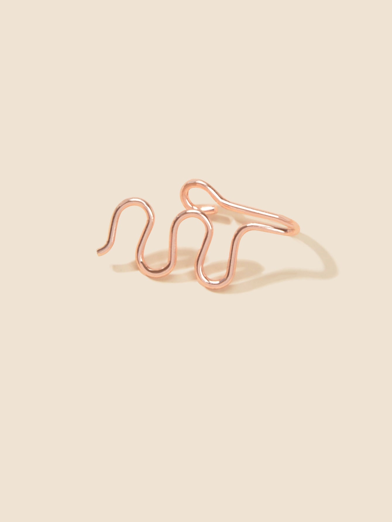 Fake Nose Ring Hoop Stud Geometric Faux Nose Piercing Jewelry Clip On Nose Ring