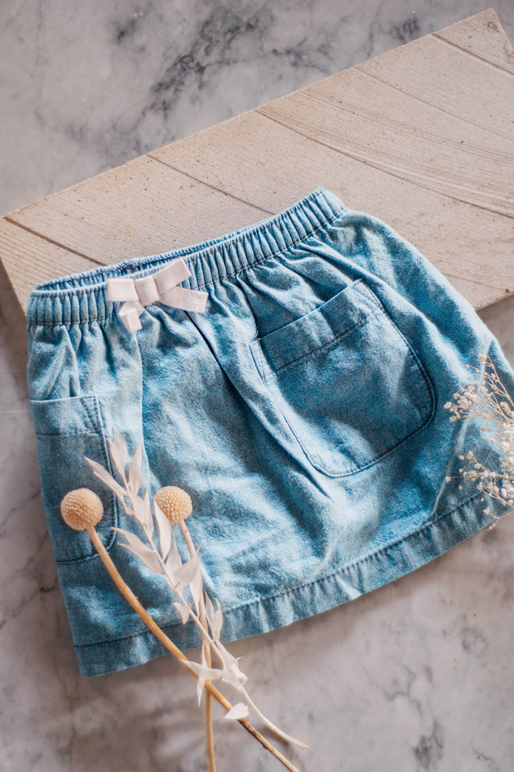 Denim Skirt \ Ribbon